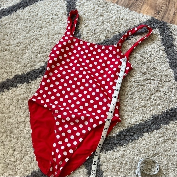 Revolve LPA Amelie Red Polka Dot Swimsuit One Piece - Picture 8 of 11
